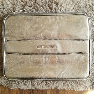 Michael Kors Metallic Embossed-Leather Case